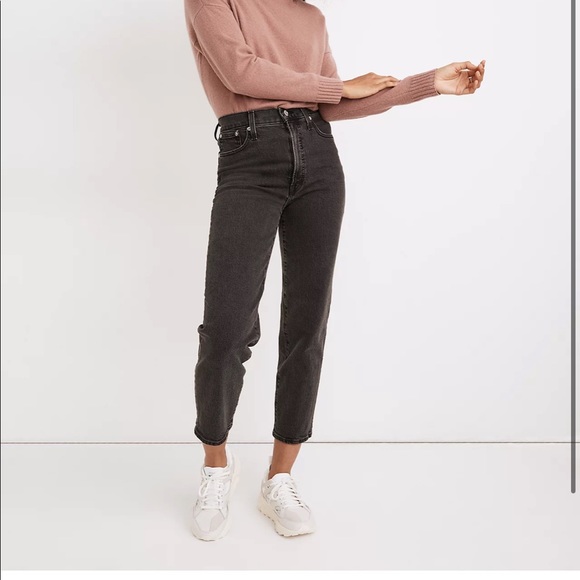 The Perfect Vintage Straight Crop Jean in Lunar Wash - Picture 1 of 13